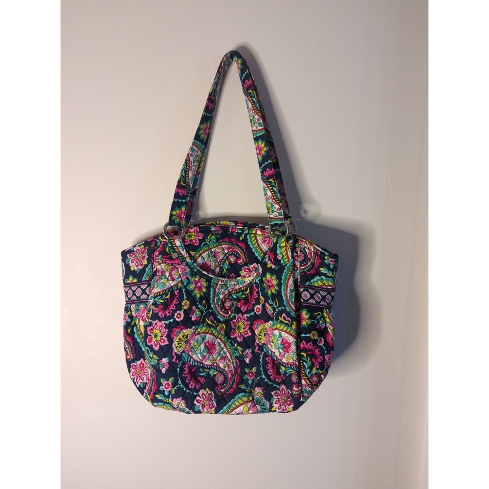 Vera Bradley Petal Paisley Satchel Purse Shoulder Bag Retired